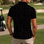 Funny Stick Figure Golf Polo - Golf Gift for Golfers