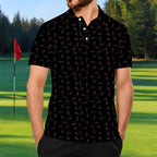 Funny Stick Figure Golf Polo - Golf Gift for Golfers
