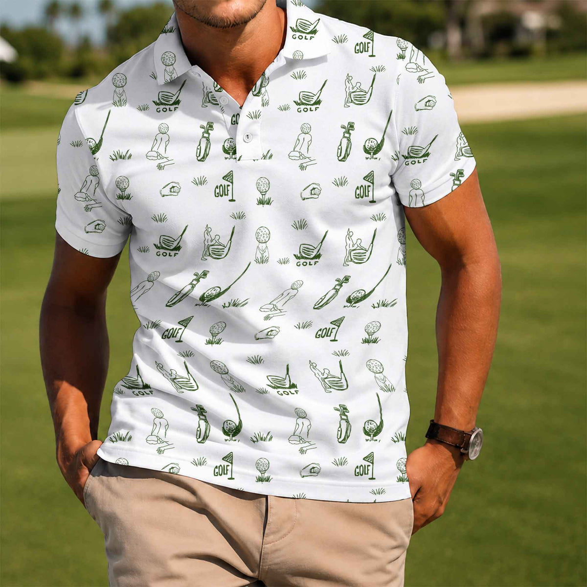 The Fairway Doodle Polo Shirt - Golf Gift for Golfers