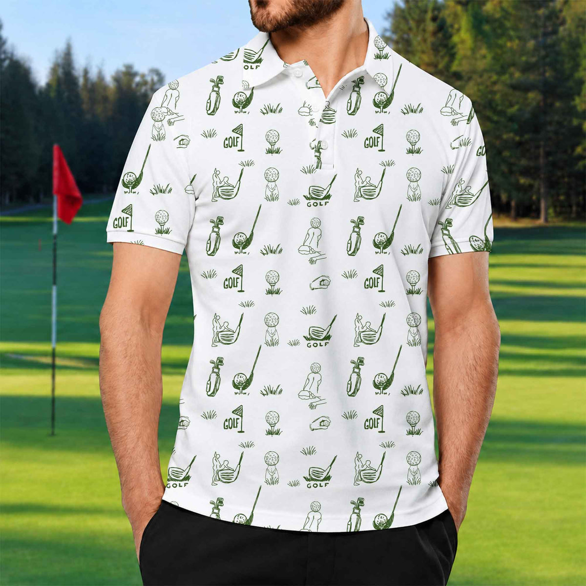 The Fairway Doodle Polo Shirt - Golf Gift for Golfers