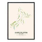 Gary Player Country Club course map at Sun City, South Africa