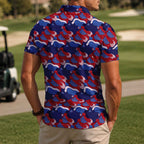 American Flag Boobs Golf Polo Shirt - Golf Gift for Golfers