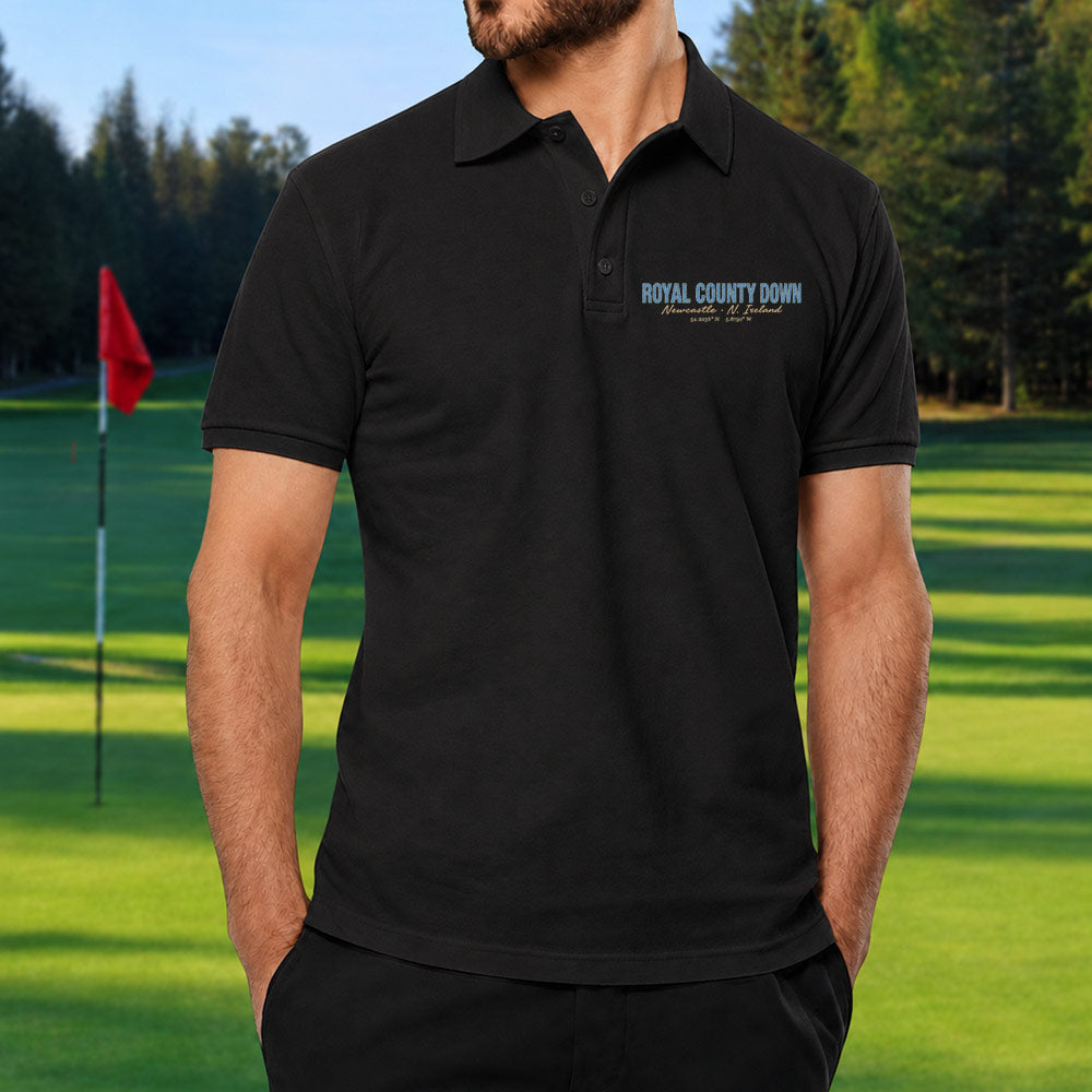 Royal County Down Golf Polo Shirt - Golf Gift for Golfers