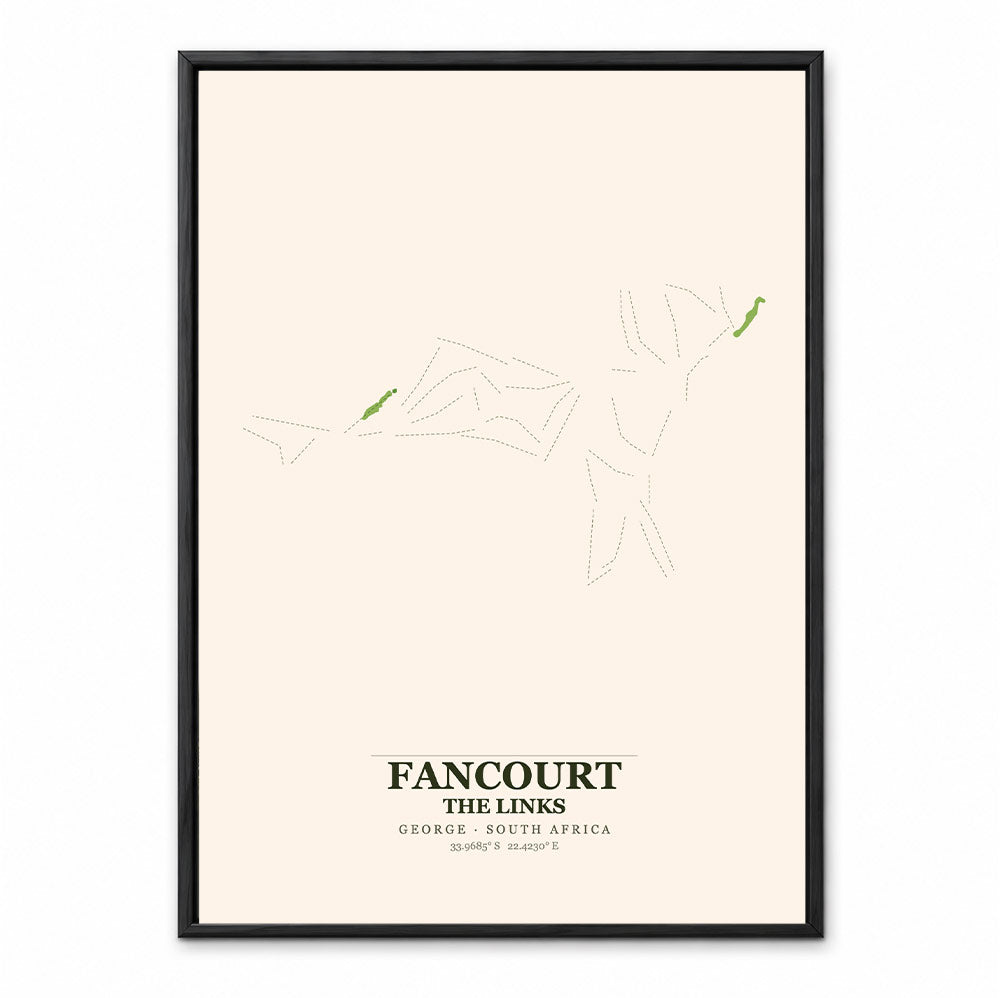 Fancourt The Links course map in George, South Africa