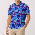 Funny Butt Pattern Golf Polo Shirt - Golf Gift for Golfers, front