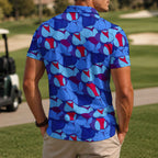Funny Butt Pattern Golf Polo Shirt - Golf Gift for Golfers