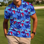 Funny Butt Pattern Golf Polo Shirt - Golf Gift for Golfers