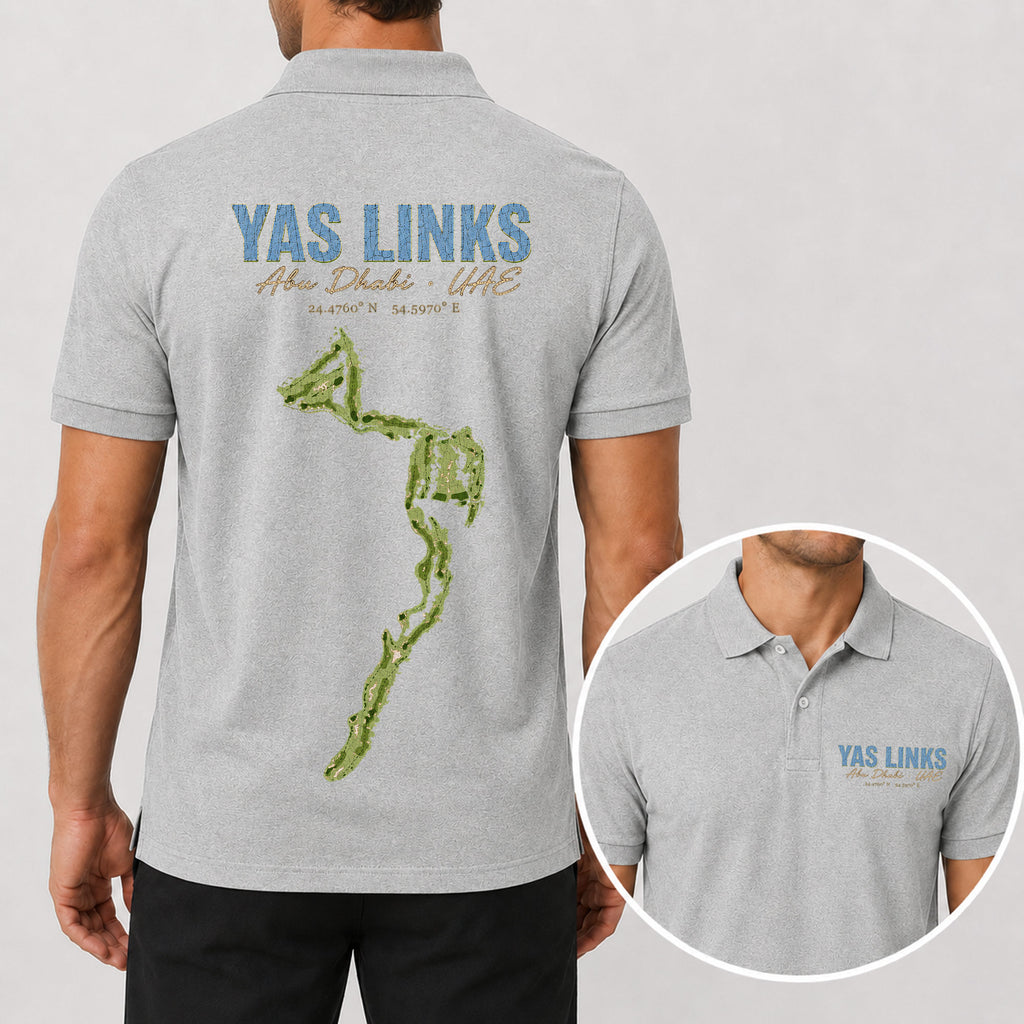 Yas Links Abu Dhabi Golf Polo Shirt - Golf Gift for Golfers