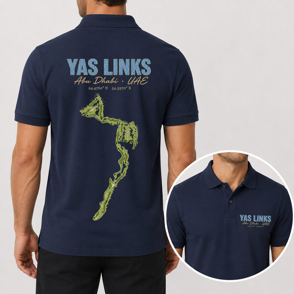 Yas Links Abu Dhabi Golf Polo Shirt - Golf Gift for Golfers