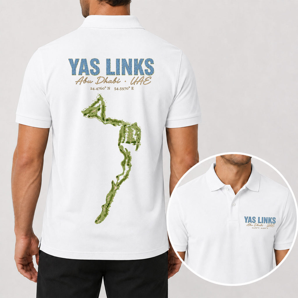 Yas Links Abu Dhabi Golf Polo Shirt - Golf Gift for Golfers