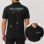 Royal Dornoch Golf Polo Shirt - Golf Gift for Golfers, black