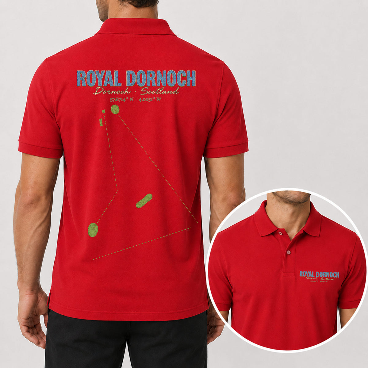 Royal Dornoch Golf Polo Shirt - Golf Gift for Golfers
