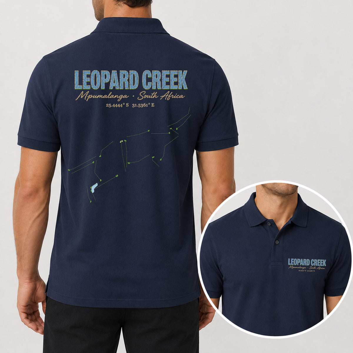 Leopard Creek Golf Polo Shirt - Golf Gift for Golfers