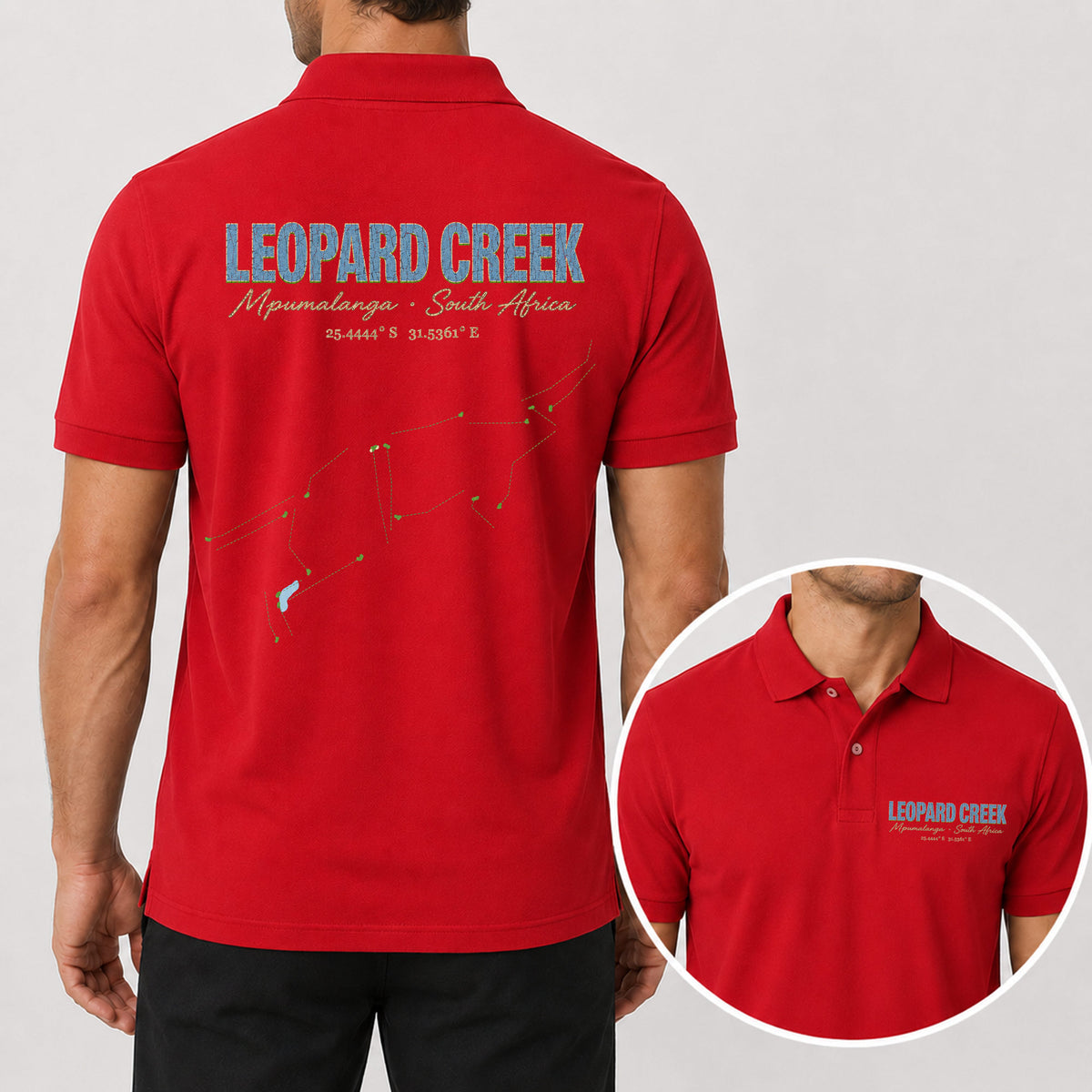 Leopard Creek Golf Polo Shirt - Golf Gift for Golfers