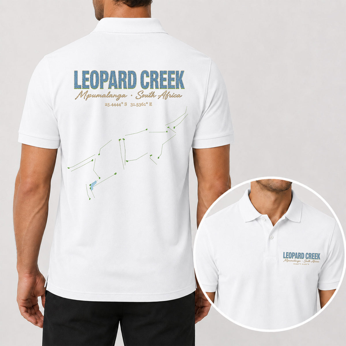 Leopard Creek Golf Polo Shirt - Golf Gift for Golfers