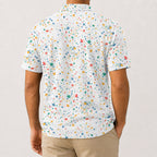 Paint Splatter Golf Polo Shirt - Golf Gift for Golfers