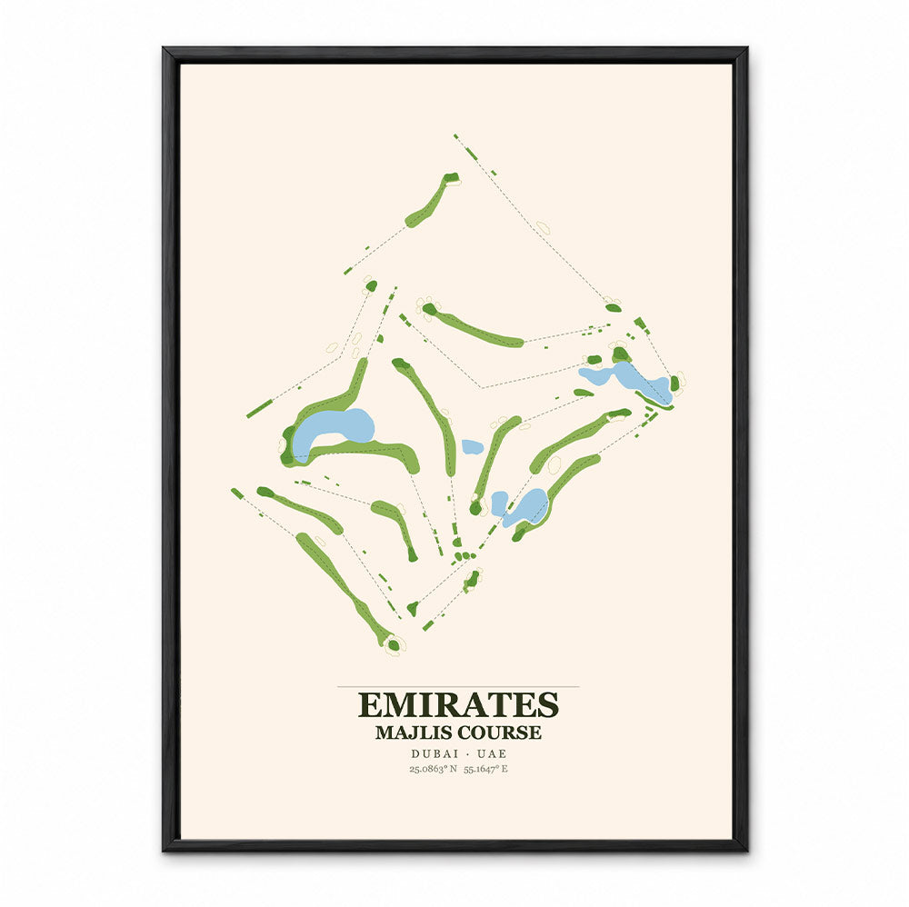 Emirates Majlis Course map in Dubai, UAE