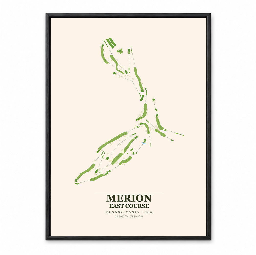 Merion East Course map showing the compact championship layout