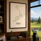 Merion Golf Course Map Print Poster | Pennsylvania USA Golf Wall Art