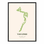 Yas Links course map on Yas Island, Abu Dhabi