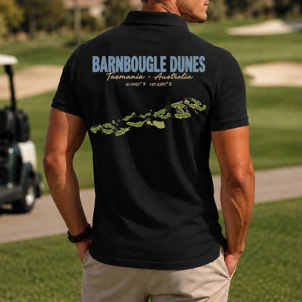 Barnbougle Dunes Golf Polo Shirt - Golf Gift for Golfers
