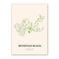 Bethpage Black golf course map print poster, New York USA golf wall art