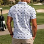 Crossed Golf Clubs Polo Shirt - Golf Gift for Golfers