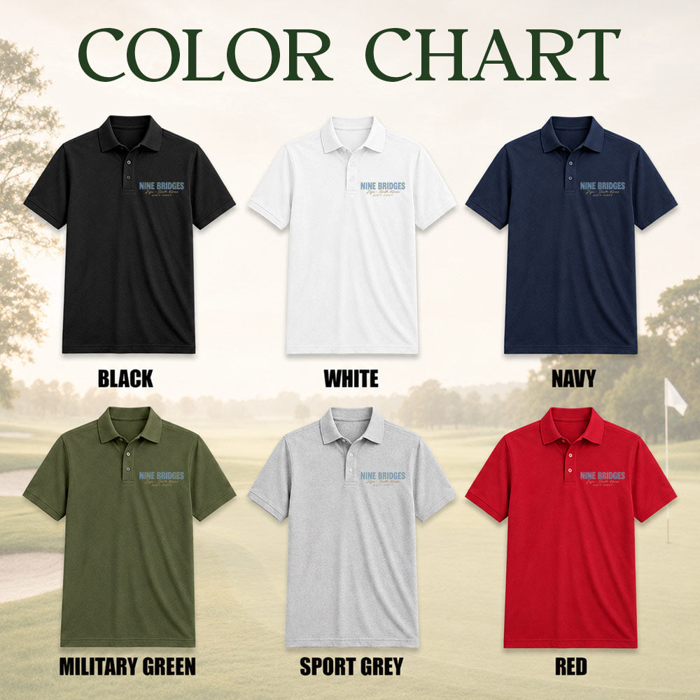 Nine Bridges Golf Polo Shirt - Golf Gift for Golfers