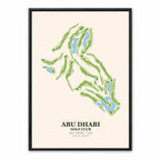 Abu Dhabi Golf Club National Course map, UAE
