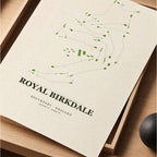 Royal Birkdale Golf Course Map Print Poster | England Golf Wall Art Decor