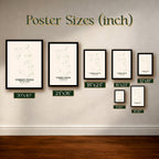 Torrey Pines Golf Course Map Print Poster | California USA Golf Wall Art