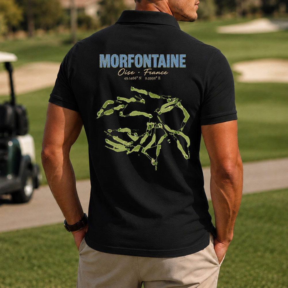 Morfontaine Golf Polo Shirt - Golf Gift for Golfers