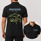 Morfontaine Golf Polo Shirt - Golf Gift for Golfers, black