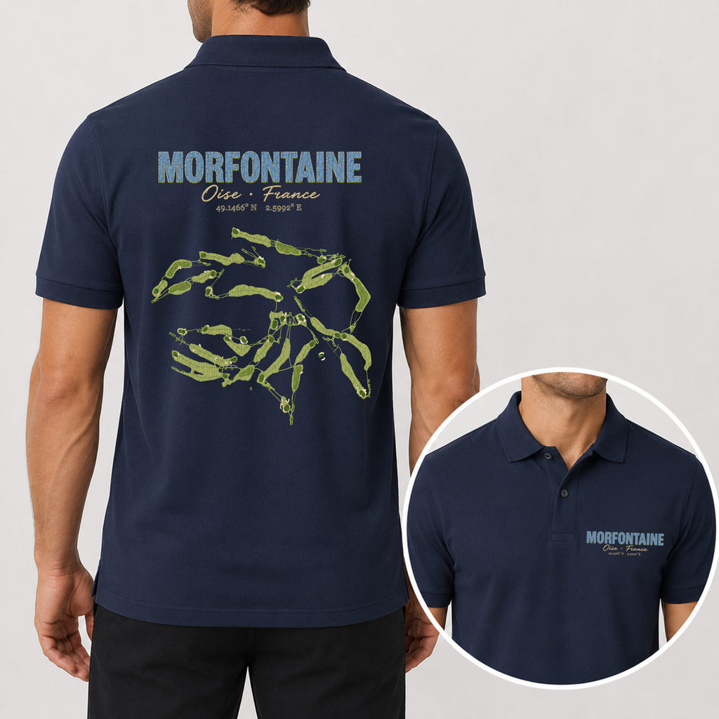Morfontaine Golf Polo Shirt - Golf Gift for Golfers