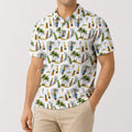 Tropical Beer Golf Polo Shirt - Golf Gift for Golfers, front