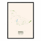 Doha Golf Club course map in Doha, Qatar