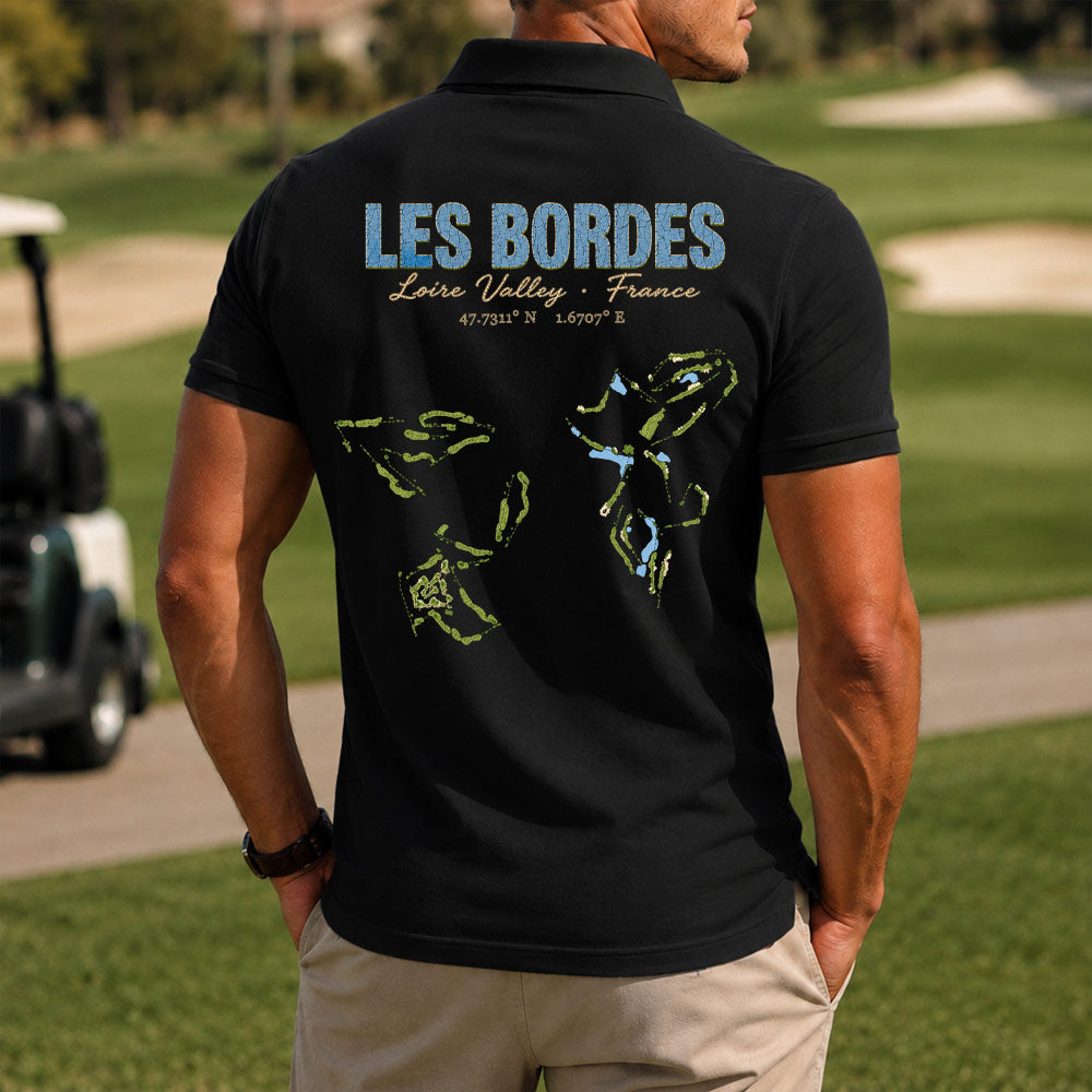 Les Bordes Golf Polo Shirt - Golf Gift for Golfers