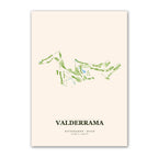 Valderrama Golf Course Map Print Poster | Spain Golf Wall Art Decor