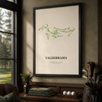 Valderrama Golf Course Map Print Poster | Spain Golf Wall Art Decor
