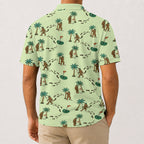 Bigfoot Tropical Golf Polo Shirt - Golf Gift for Golfers
