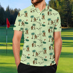 Bigfoot Tropical Golf Polo Shirt - Golf Gift for Golfers