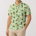 Bigfoot Tropical Golf Polo Shirt - Golf Gift for Golfers, front