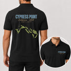 Cypress Point Club Golf Polo Shirt - Golf Gift for Golfers, black