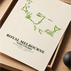 Royal Melbourne West Course Map Print Poster | Australia Golf Wall Art Decor