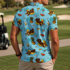 Bigfoot Pool Party Golf Polo Shirt - Golf Gift for Golfers