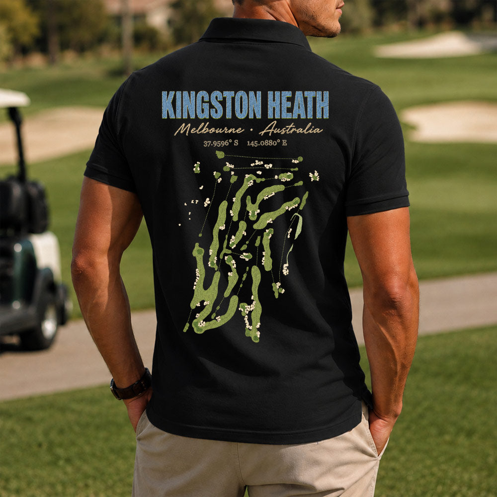 Kingston Heath Golf Polo Shirt - Golf Gift for Golfers