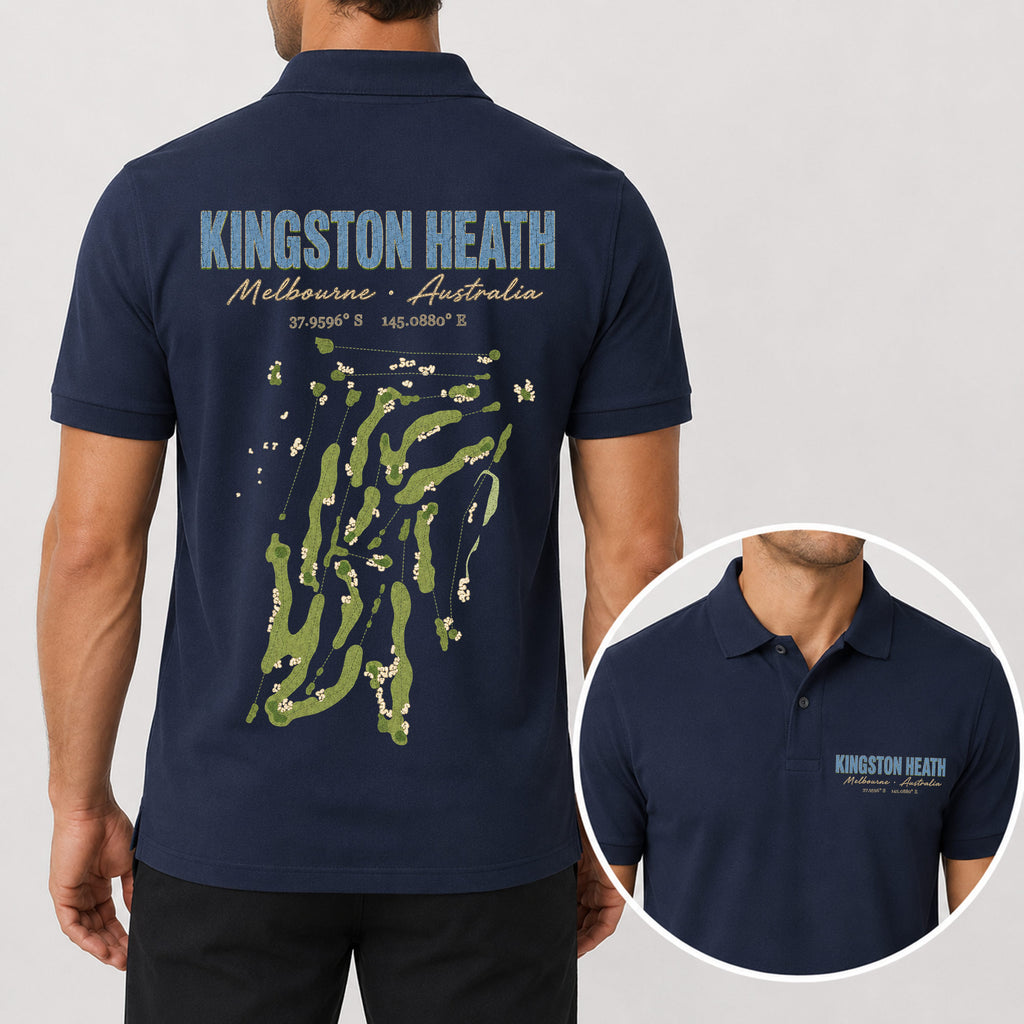 Kingston Heath Golf Polo Shirt - Golf Gift for Golfers