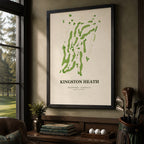 Kingston Heath Golf Course Map Print Poster | Australia Golf Wall Art Decor
