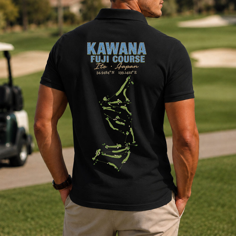 Kawana Fuji Course Golf Polo Shirt - Golf Gift for Golfers