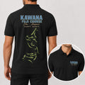 Kawana Fuji Course Golf Polo Shirt - Golf Gift for Golfers, black